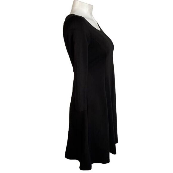 BB Dakota Little Black Dress Skater Style Skirt Open Back Dress Size XS - Picture 4 of 10